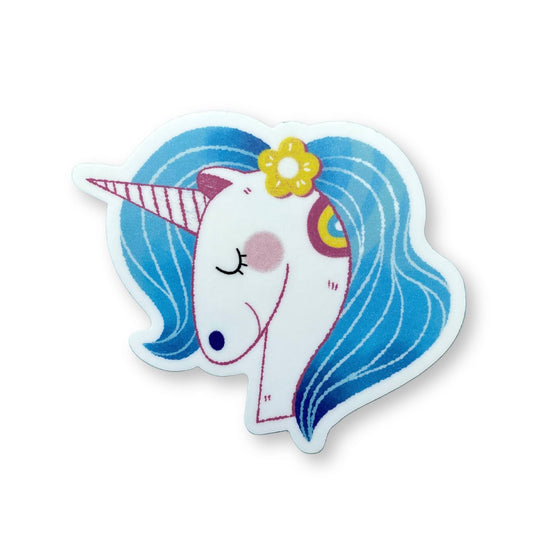 Unicorn Rainbow & Flower Sticker