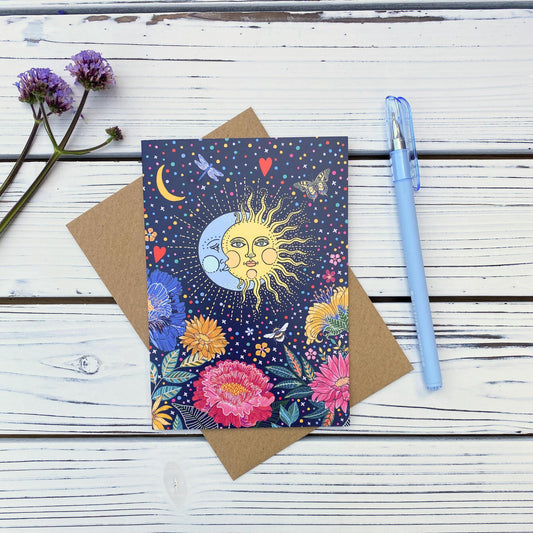 Mystical Sky Garden Greeting Card