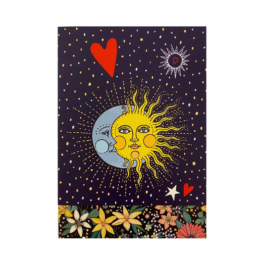 Mystical Sun & Moon Greeting Card