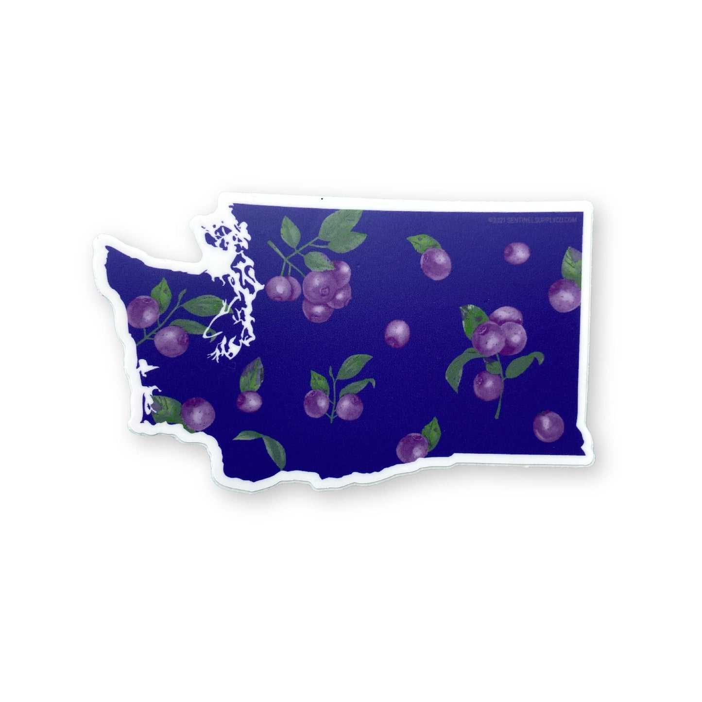 Large Huckelberry Washington Sticker