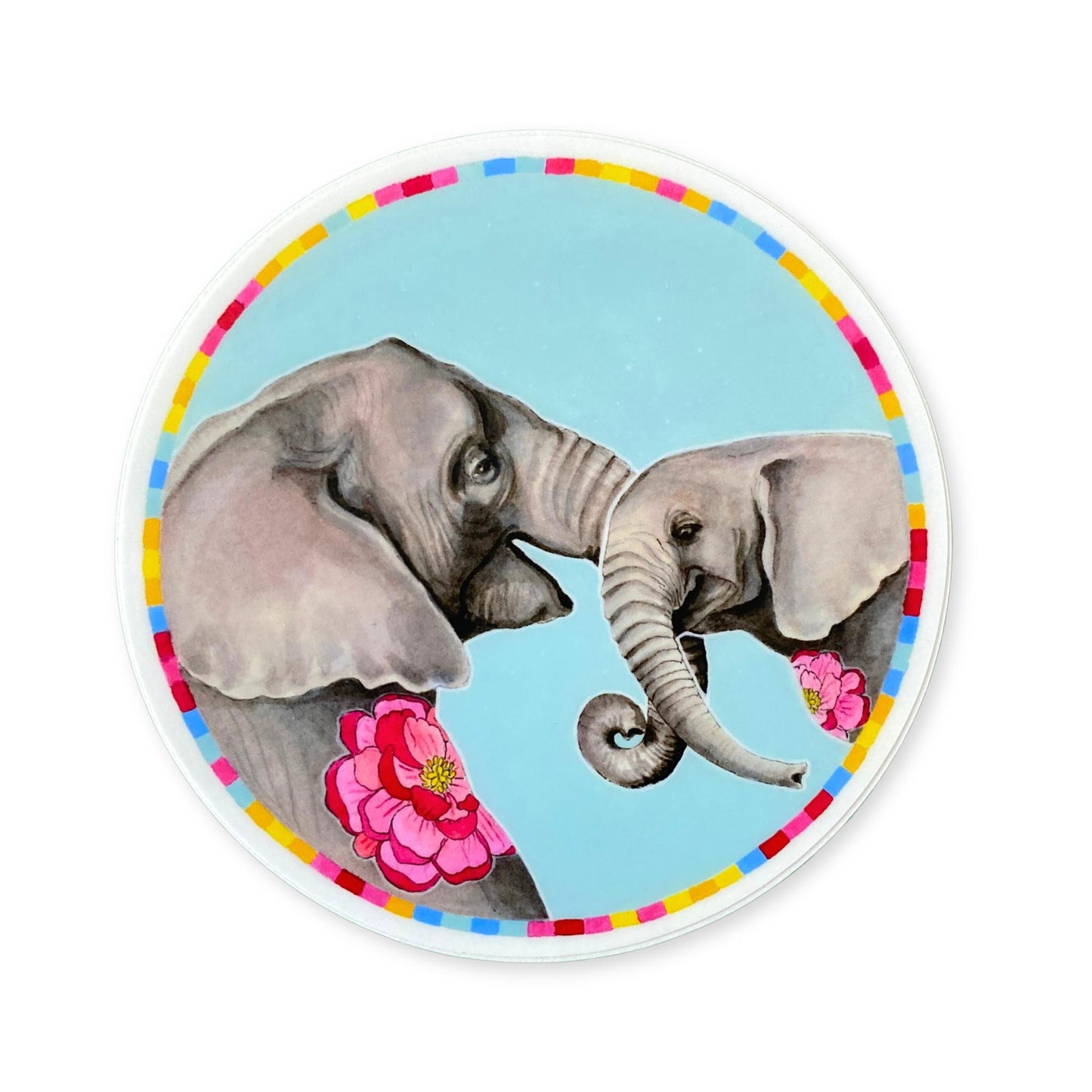 Mama Elephant & Baby Sticker