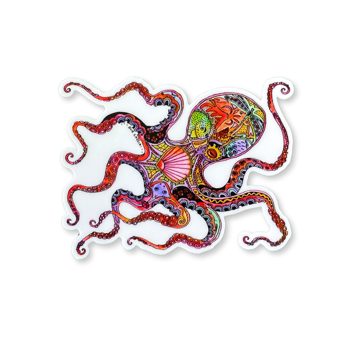 Fancy Octopus Sticker