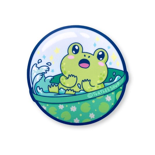 Frog Capsule Sticker