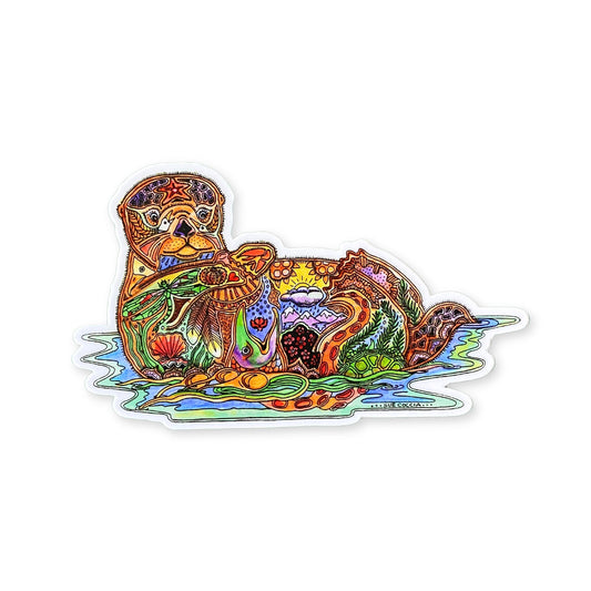 Fancy Otter Sticker