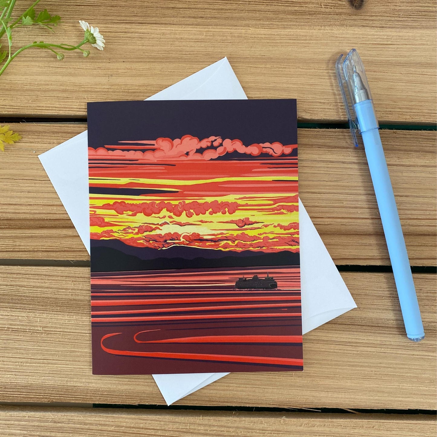 PNW Shimmering Seas Greeting Card