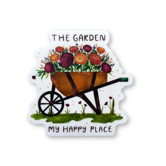 The Garden My Happy Place Sticker